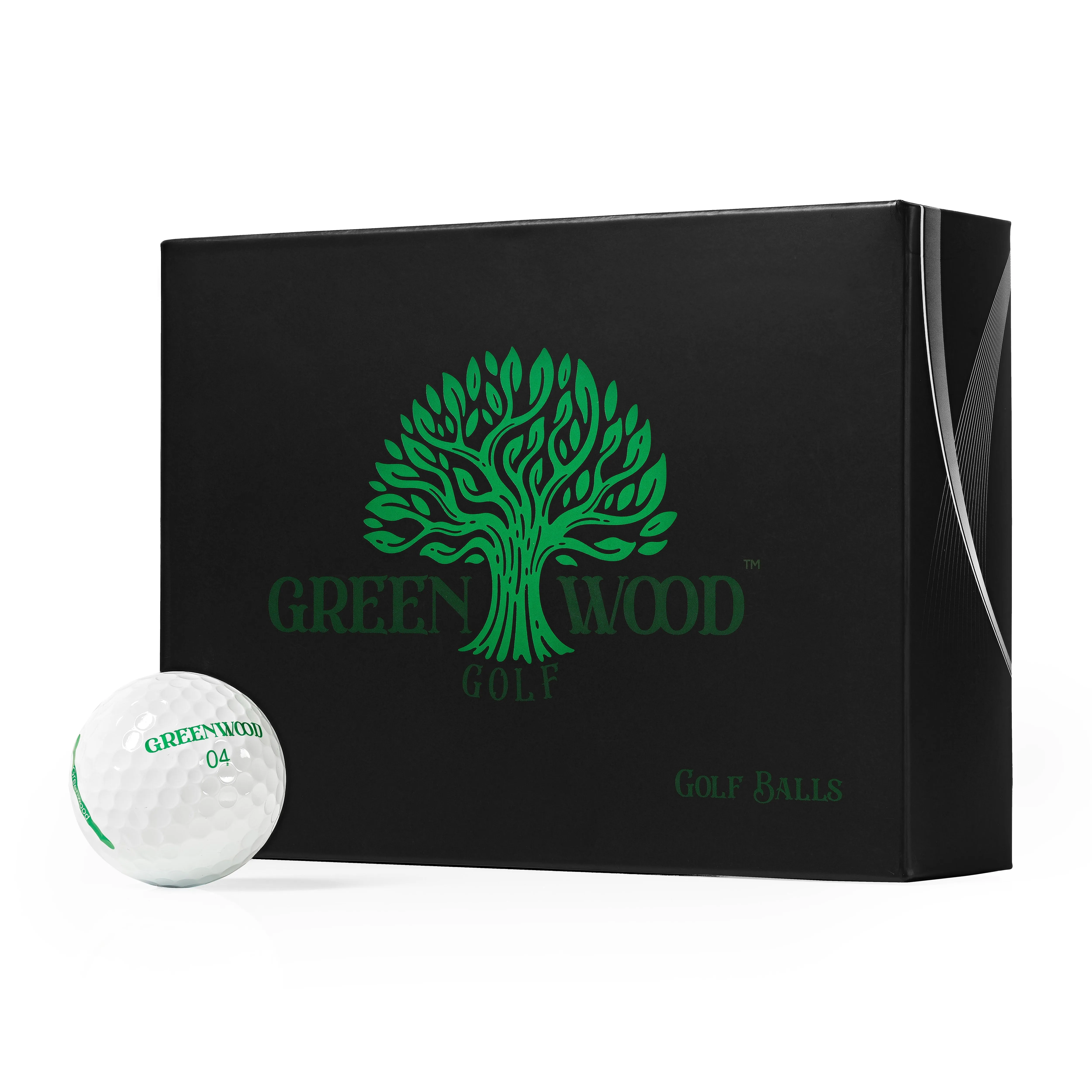 Greenwood GOLF Balls | 3Piece | Urethane Cover | Signature Ball | High Spin