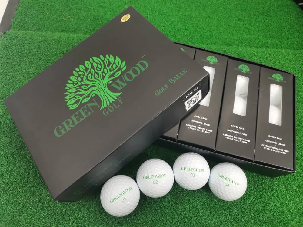 Greenwood GOLF Balls | 3Piece | Urethane Cover | Signature Ball | High Spin