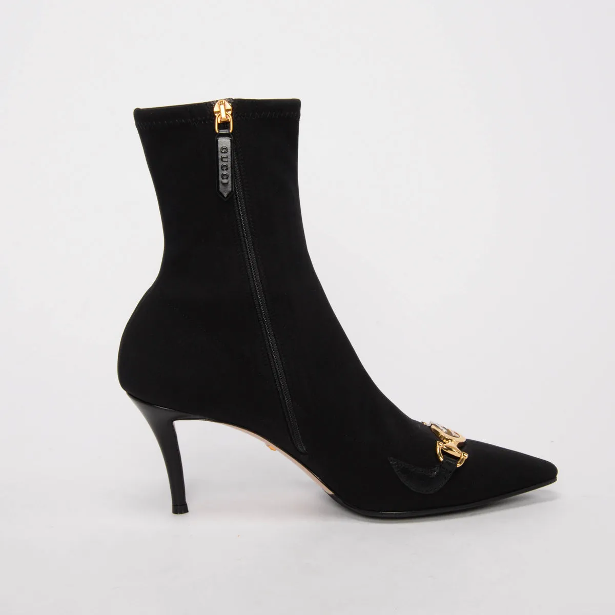 Gucci Black Fabric Zumi Sock Boots 39.5