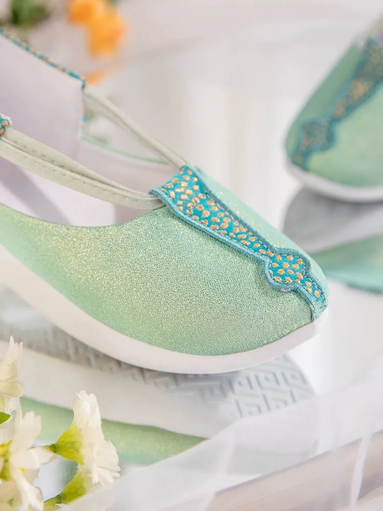 Hanfu Shoes: Mint