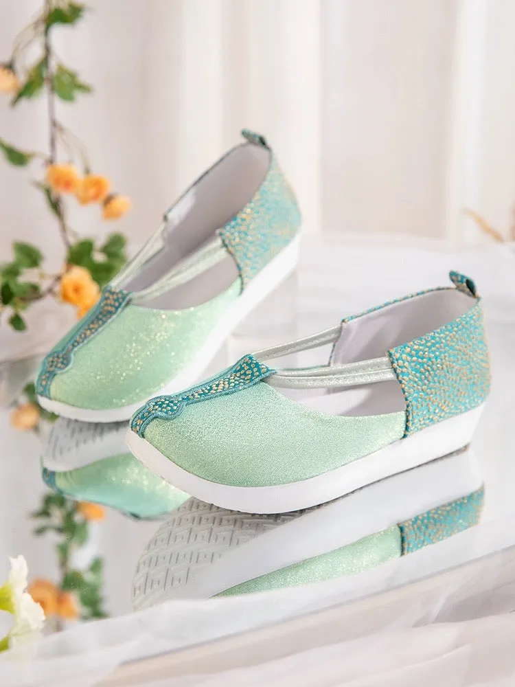 Hanfu Shoes: Mint