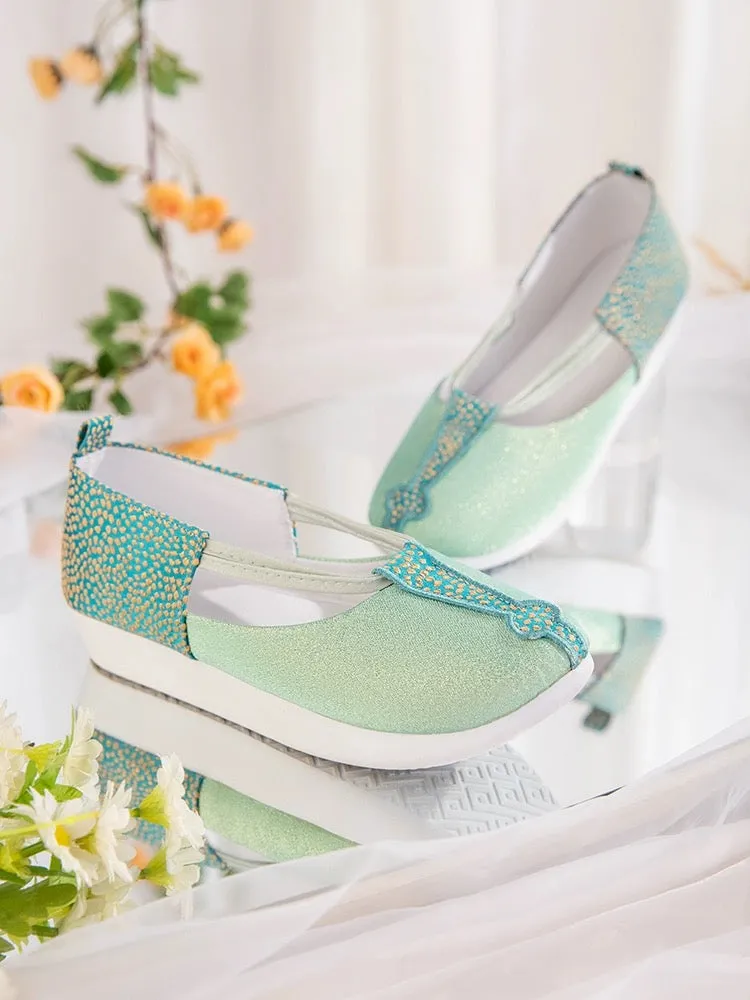 Hanfu Shoes: Mint