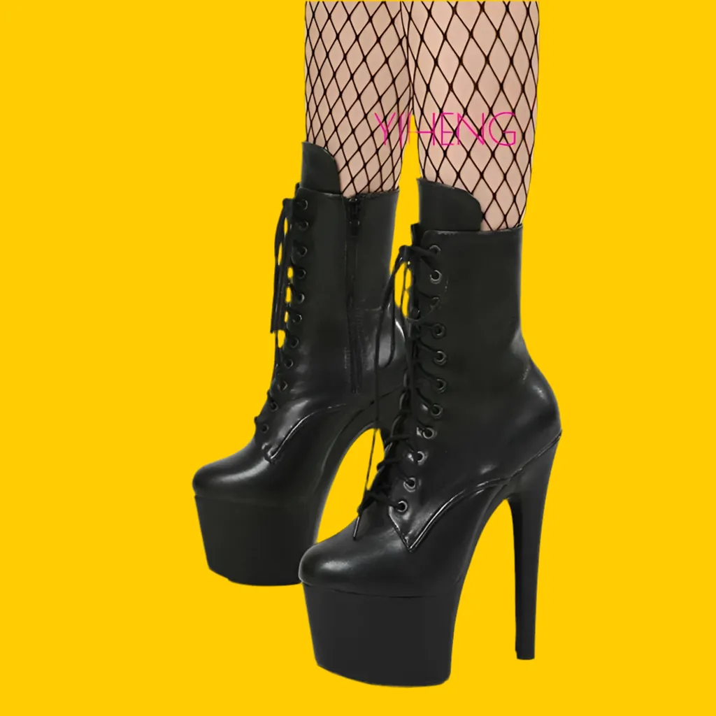 Heeled Ankle Boot - Sexy Dancing high Heel, Platform Exotic High Heel