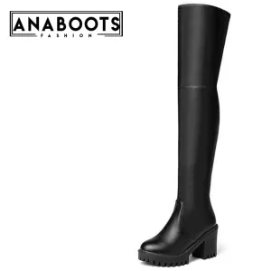 High heel long over the knee boots