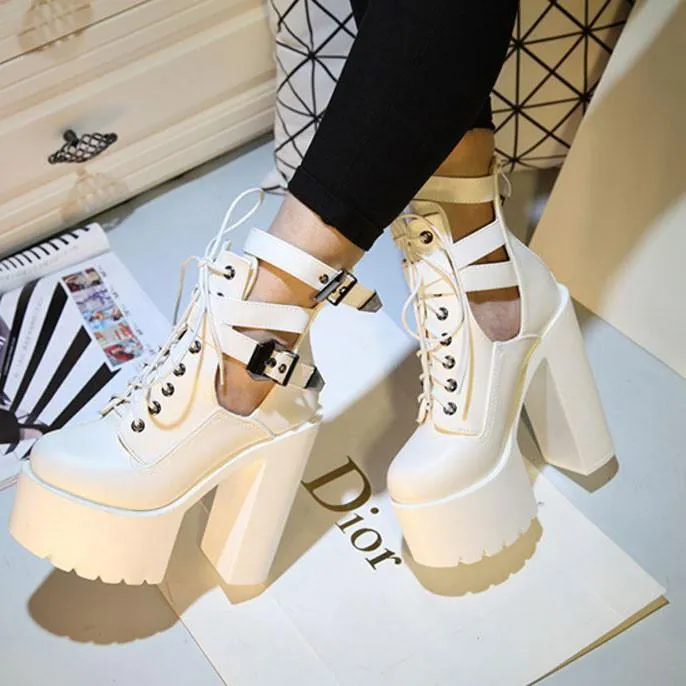 High Heels Strap Platform Shoes SD00999