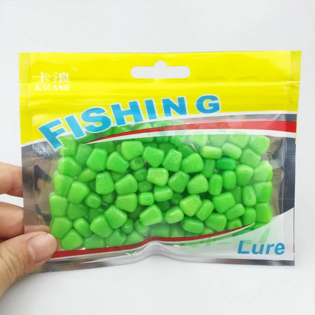 Hot selling! 100Pcs/Lot 44grams Soft Baits corn with corn smell carp Fishing Lures Floating baits 004