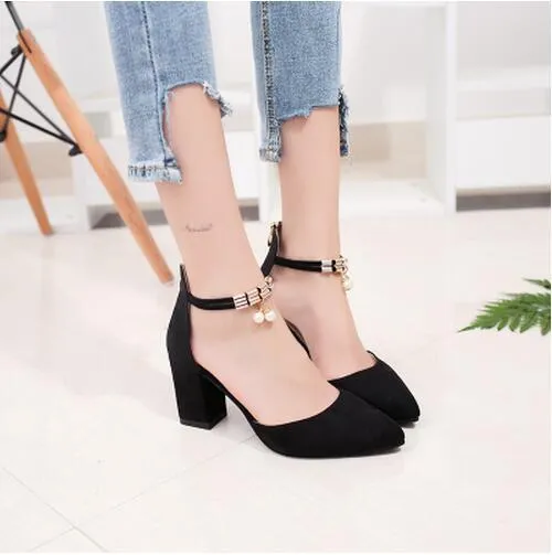 HOT Summer Women Shoes Side with Pointed Toe Pumps  Dress Shoes High Heels Boat Shoes Wedding Shoes tenis feminino sandals #A08