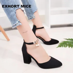 HOT Summer Women Shoes Side with Pointed Toe Pumps  Dress Shoes High Heels Boat Shoes Wedding Shoes tenis feminino sandals #A08