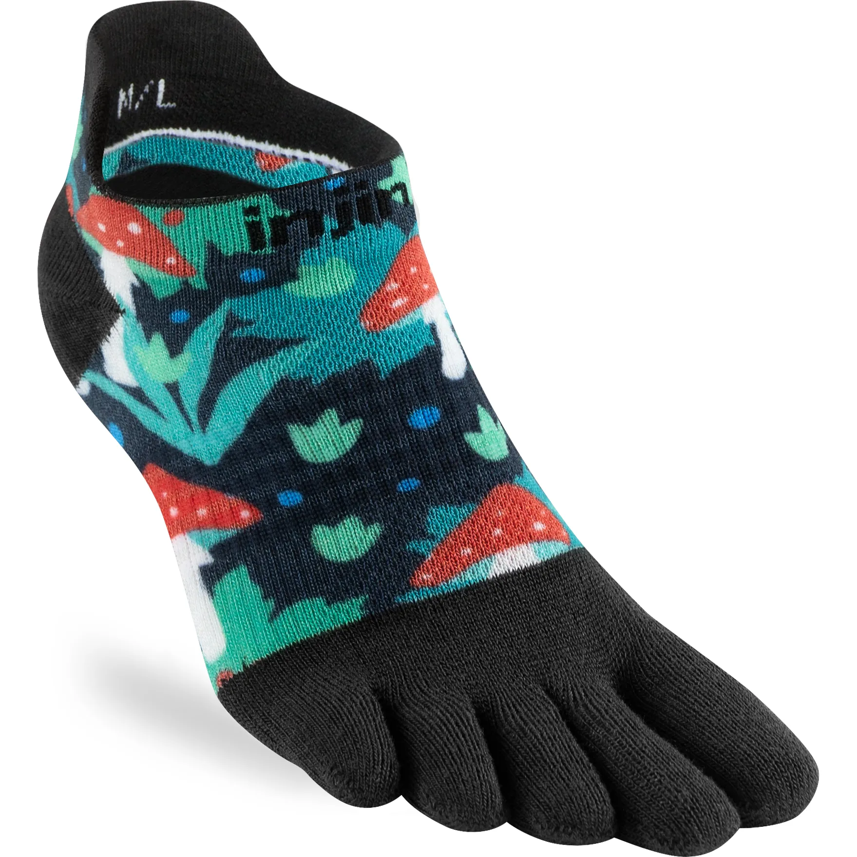 Injinji Womens Run Lightweight No-show Coolmax Toe socks