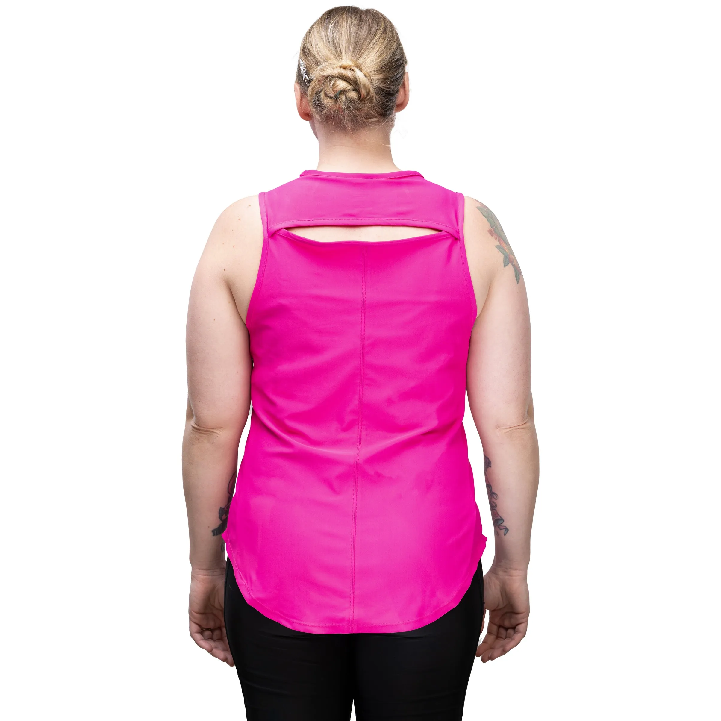 Jacqueline Athletic Grooming Top Fuchsia