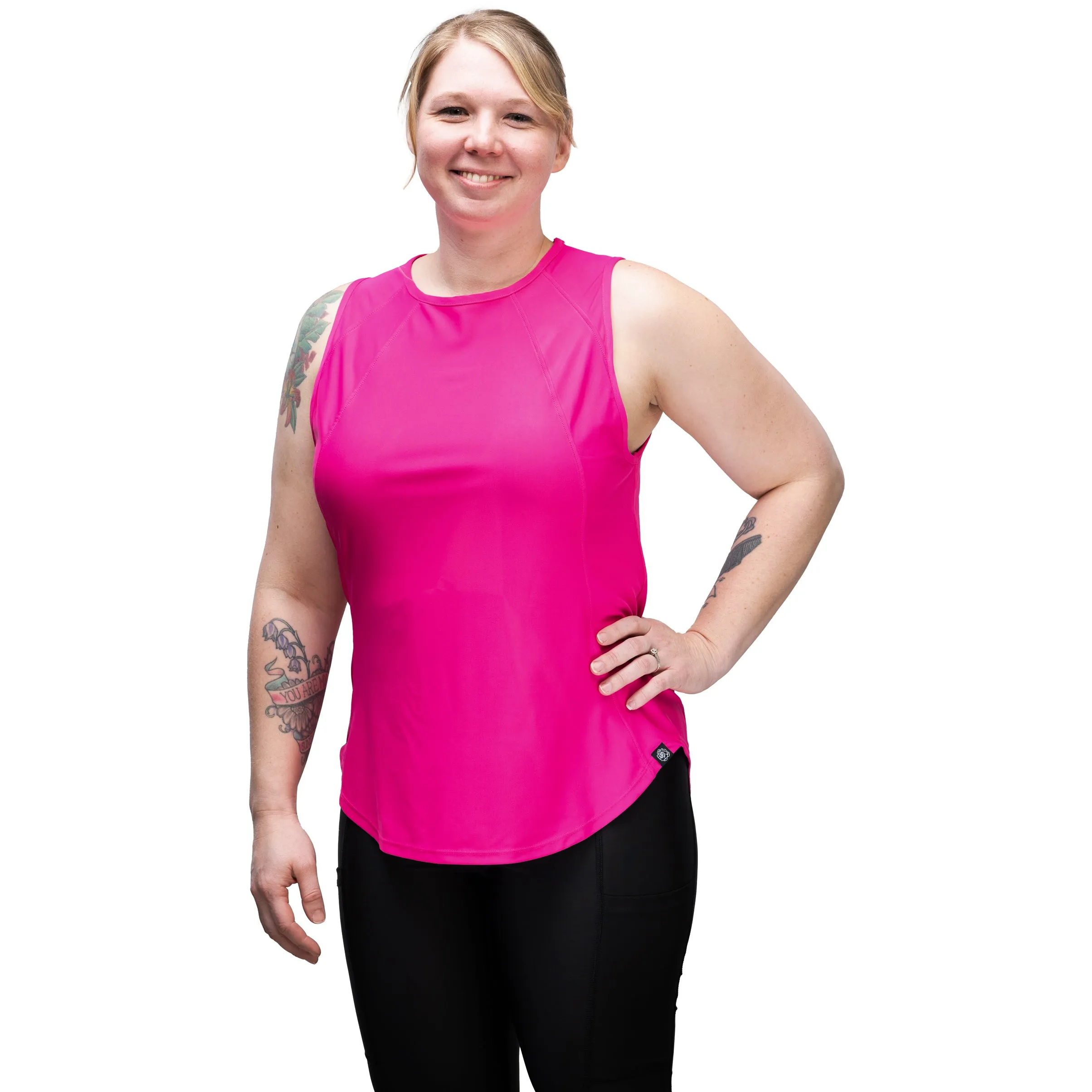 Jacqueline Athletic Grooming Top Fuchsia