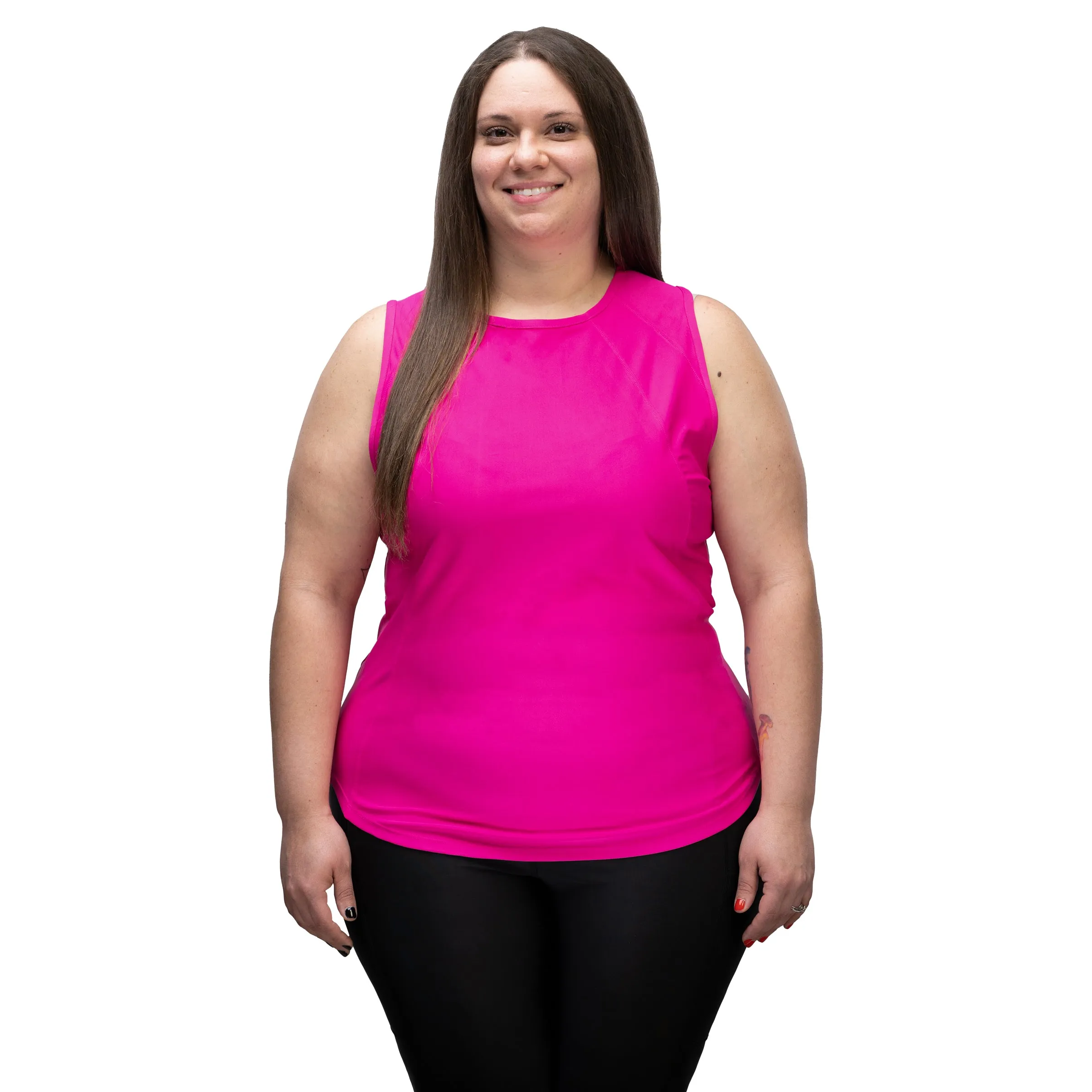 Jacqueline Athletic Grooming Top Fuchsia