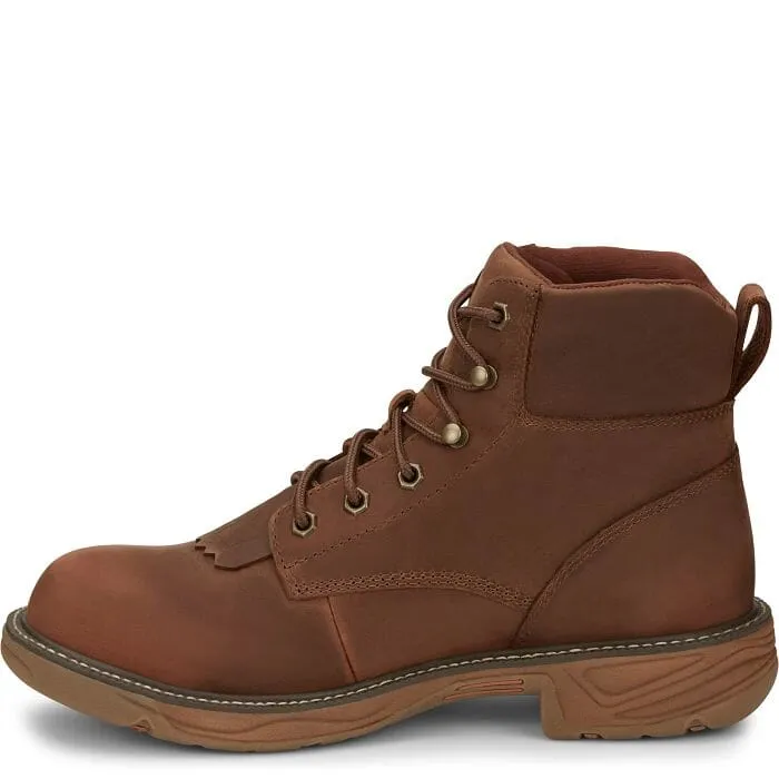 Justin Men's - 6" Rush Lacer Waterproof EH Work Boot - Round Toe