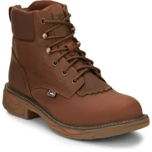 Justin Men's - 6" Rush Lacer Waterproof EH Work Boot - Round Toe