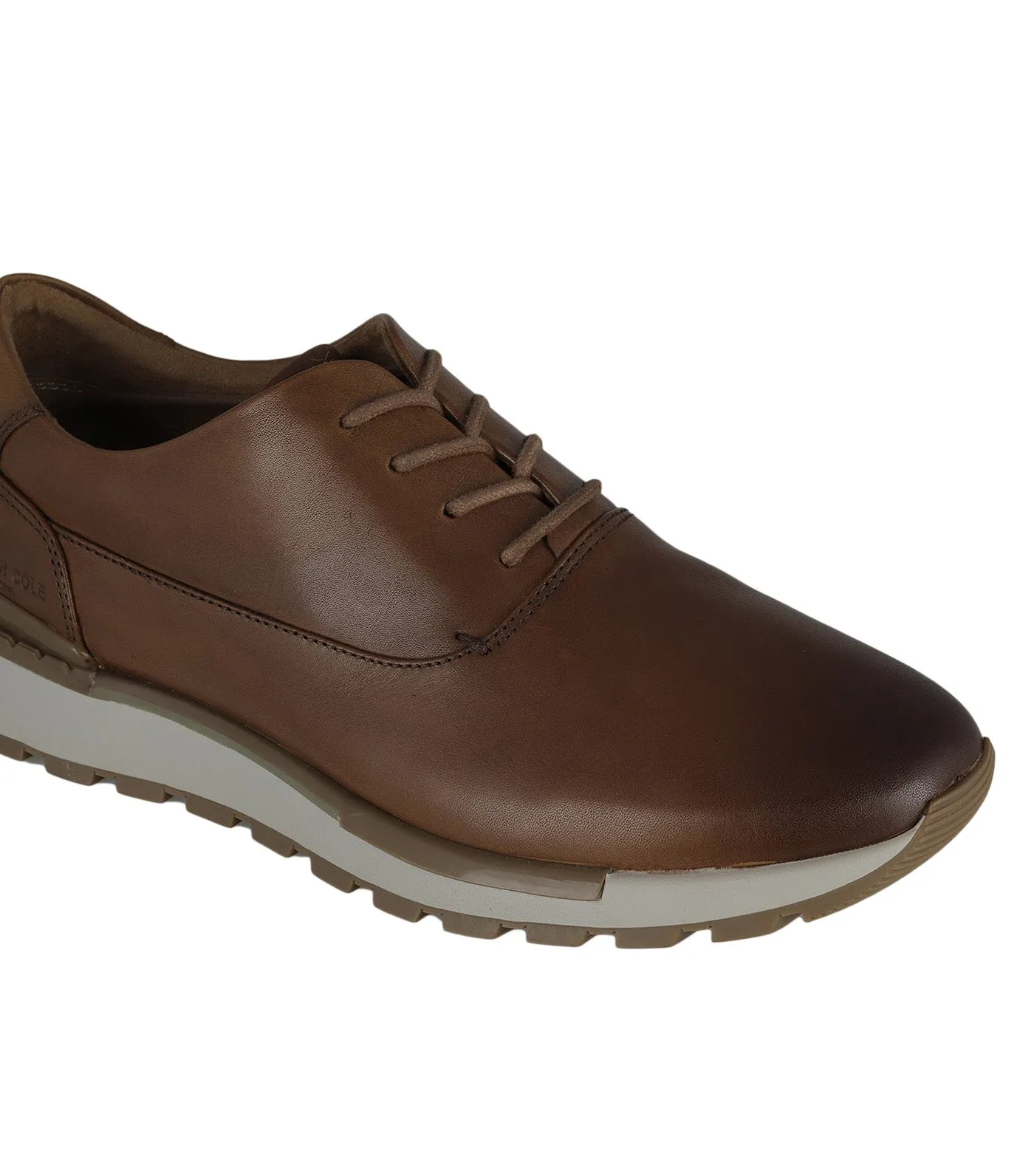 Kev Dress Lace Up Sneakers Cognac