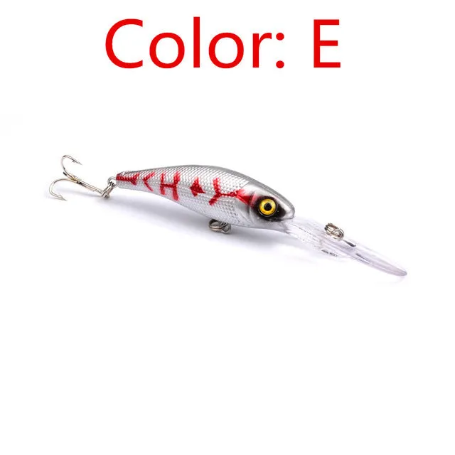 Laser Sinking Slowly Minnow Fishing Lure 10.1CM 7.5G Wobbler Artificial Fly Fishing Hard Bait Carp Crankbait  Tackle 1PCS FA-209