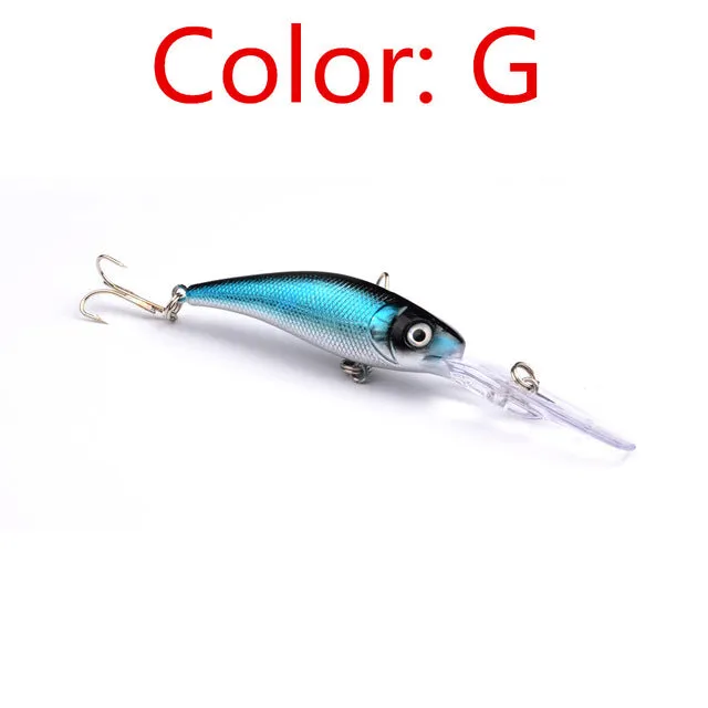 Laser Sinking Slowly Minnow Fishing Lure 10.1CM 7.5G Wobbler Artificial Fly Fishing Hard Bait Carp Crankbait  Tackle 1PCS FA-209