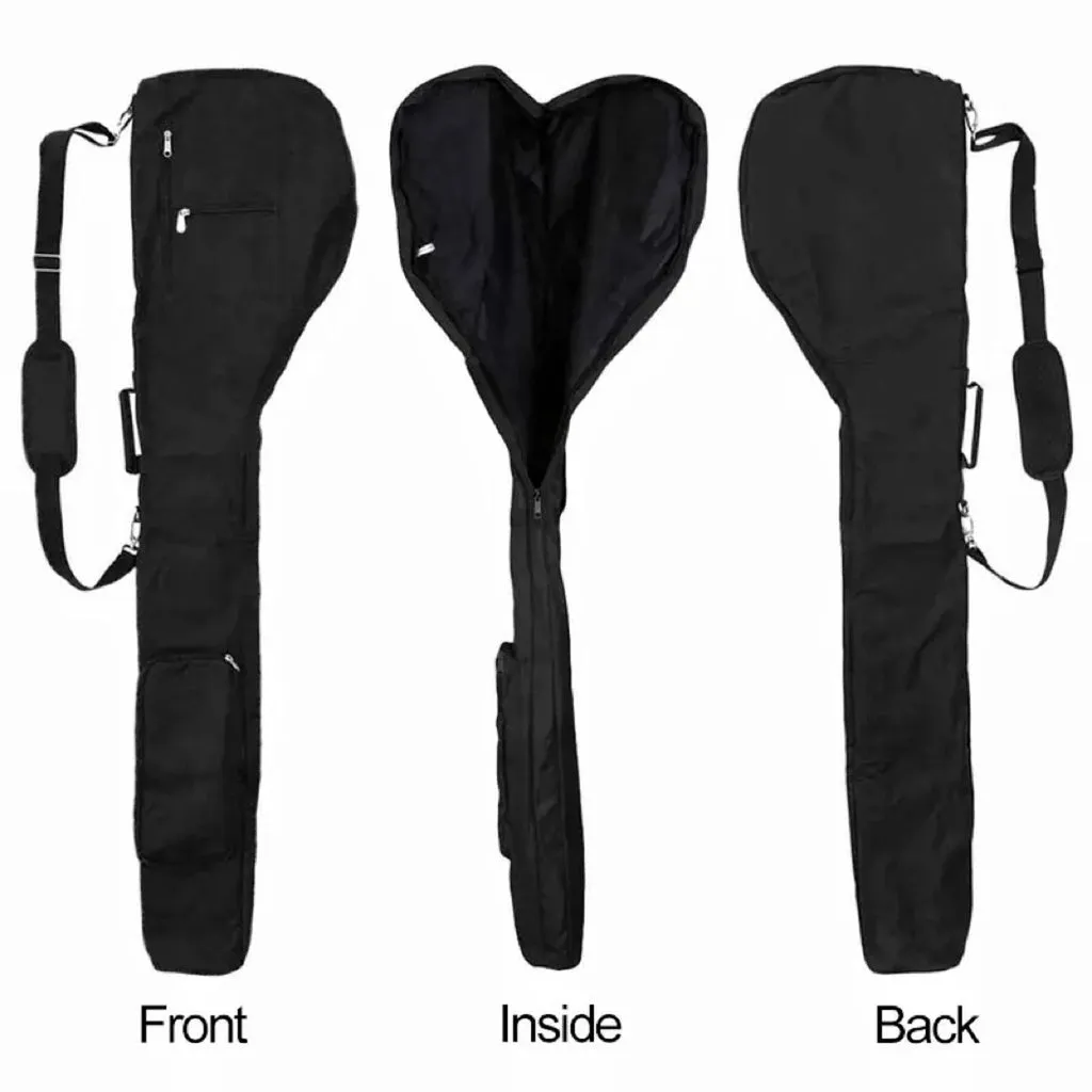 Lightweight Waterproof Foldable Golf Carry Bag - Black, Verpeak