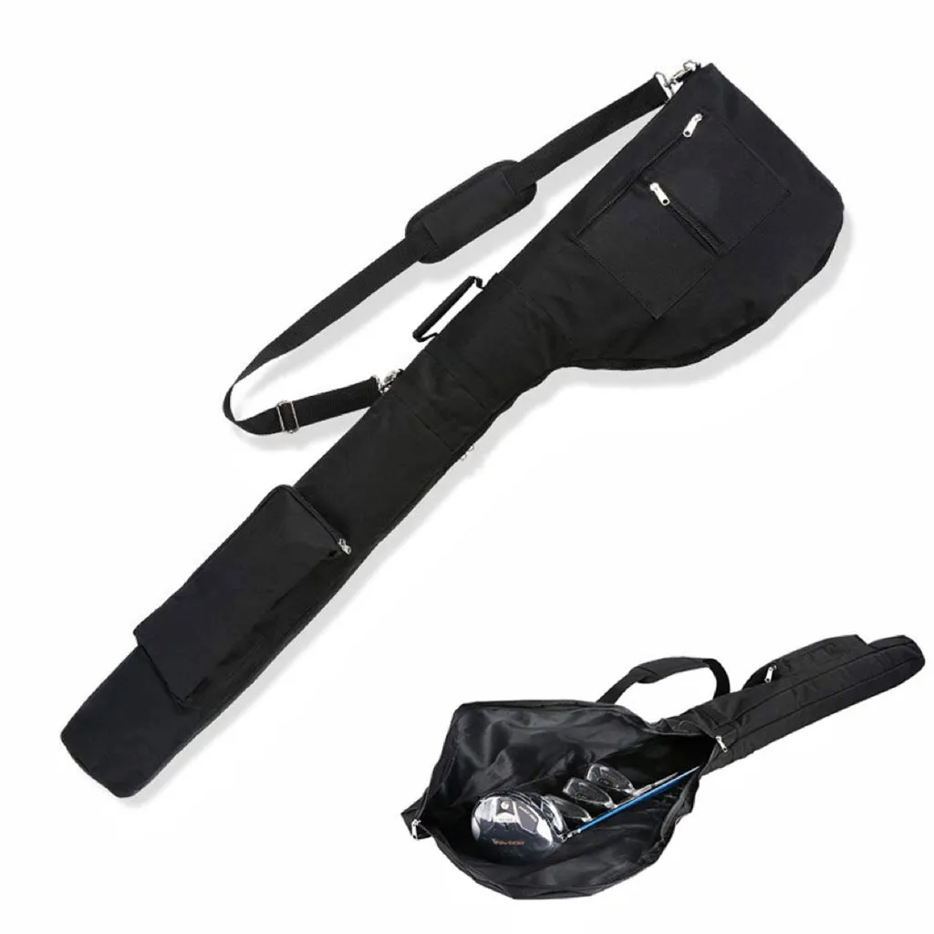 Lightweight Waterproof Foldable Golf Carry Bag - Black, Verpeak