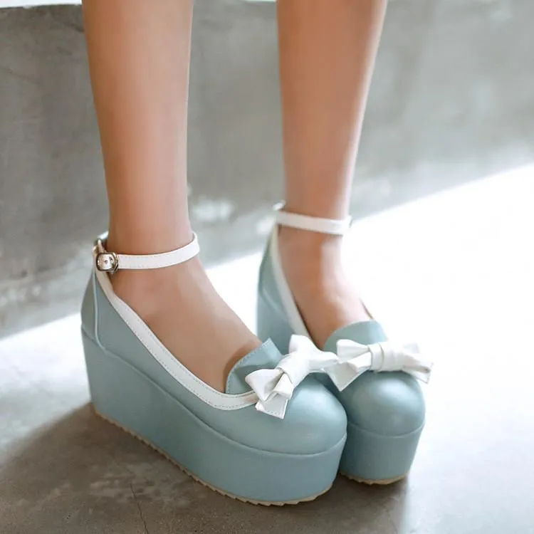 Lolita Bow strap Platform Shoes SD00246