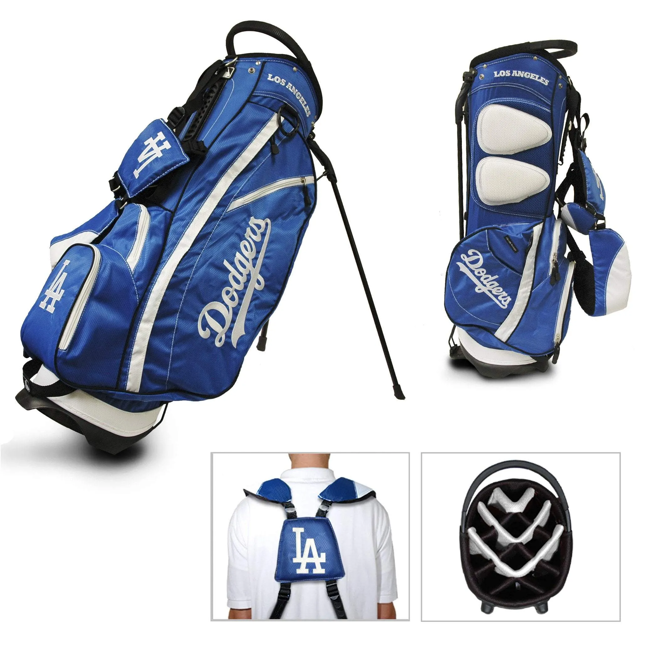 Los Angeles Dodgers Team Golf Fairway Lightweight 14-Way Top Golf Club Stand Bag