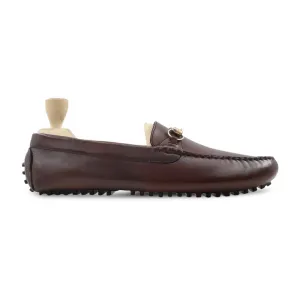 Makoto - Men's Dark Brown Calf Leather Driver Shoe