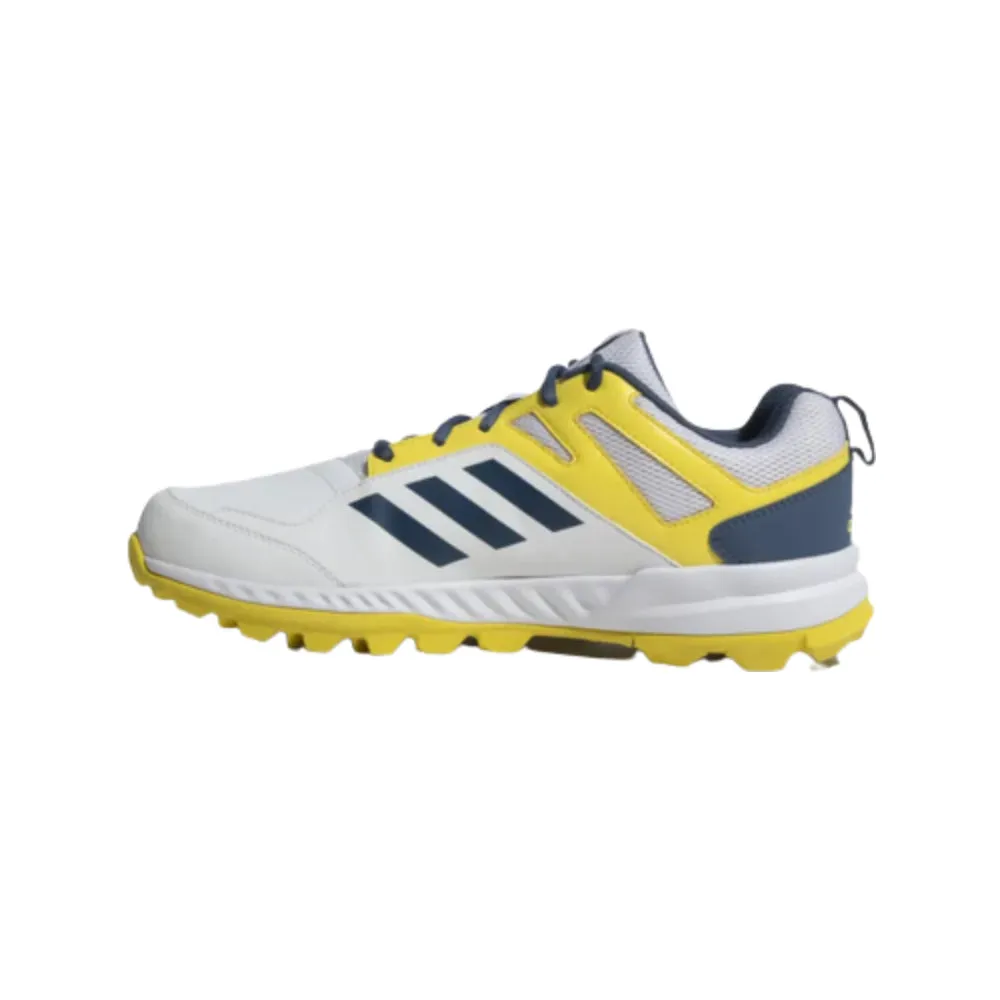 Men's Cririse V2 Cricket Shoe (Cloud White/Wonder Steel/Impact Yellow)