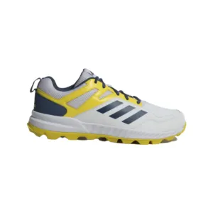 Men's Cririse V2 Cricket Shoe (Cloud White/Wonder Steel/Impact Yellow)