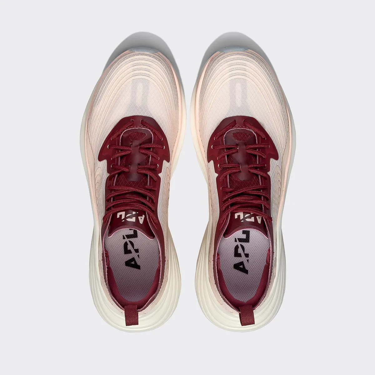 Men's Streamline Creme / Burgundy / White