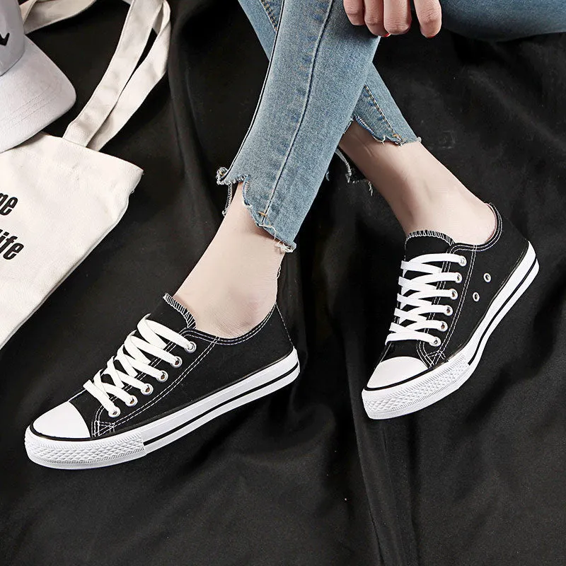 MS667 - Lace-Up Canvas Shoes