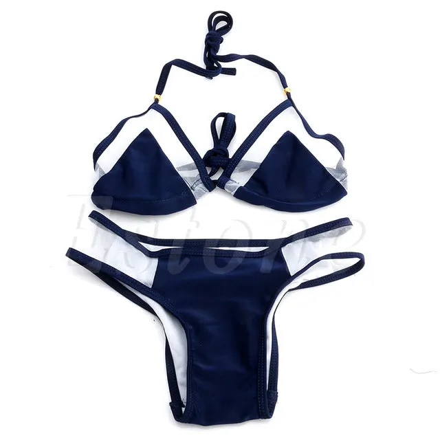 New Sexy Women Bandage Bikini Set Push-up Padded Bra Swimsuit Bathing Suit Swimwear