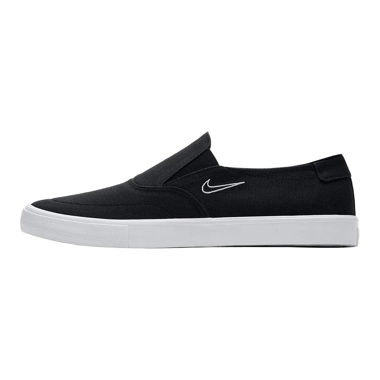 Nike Shoes Portmore II Solarsoft Slip Canvas - Black/Light Bone