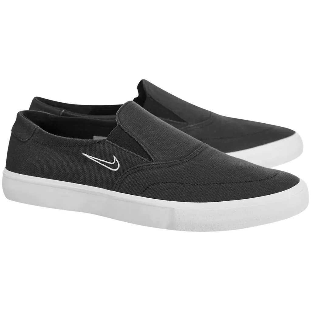 Nike Shoes Portmore II Solarsoft Slip Canvas - Black/Light Bone