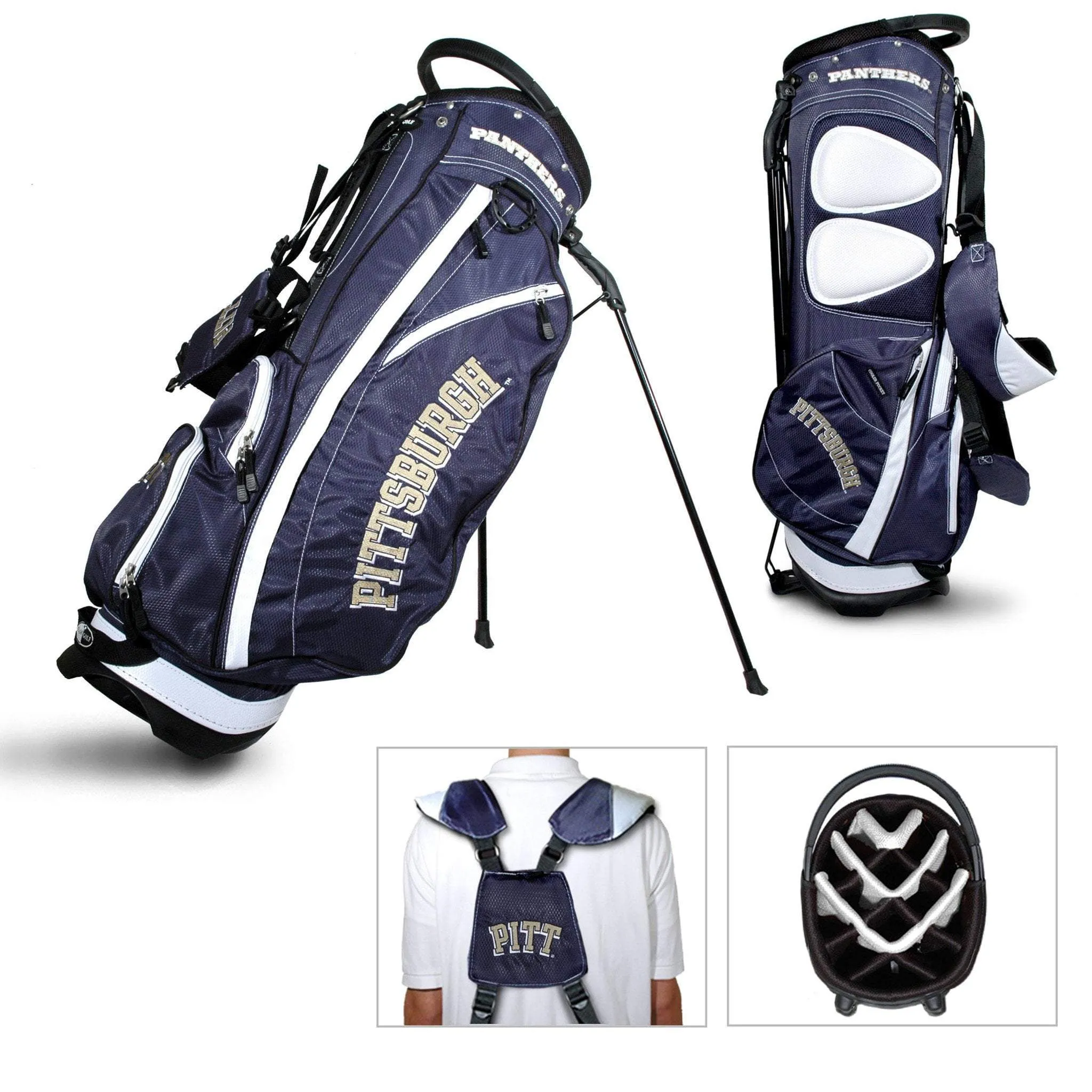 Pittsburgh Panthers Team Golf Fairway Lightweight 14-Way Top Golf Club Stand Bag