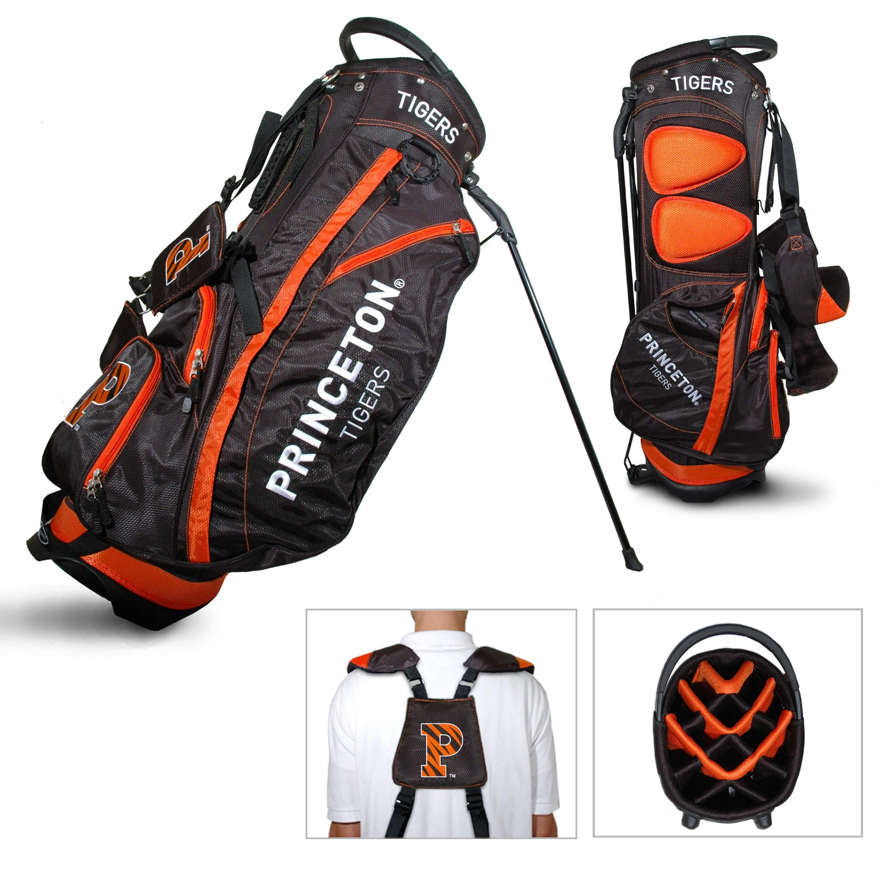 Princeton Tigers Team Golf Fairway Lightweight 14-Way Top Golf Club Stand Bag