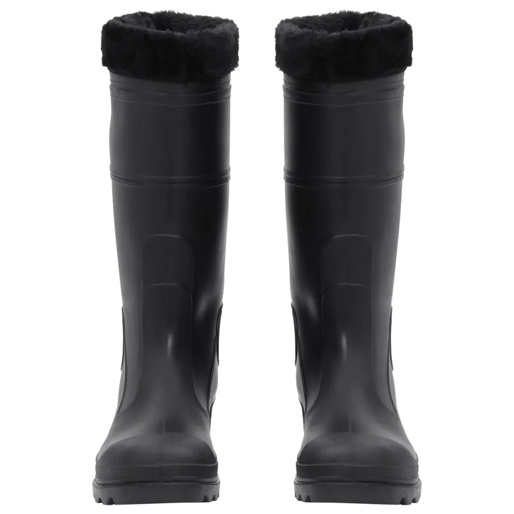 Rian Boots with Removable Socks Black Size 43 PVC