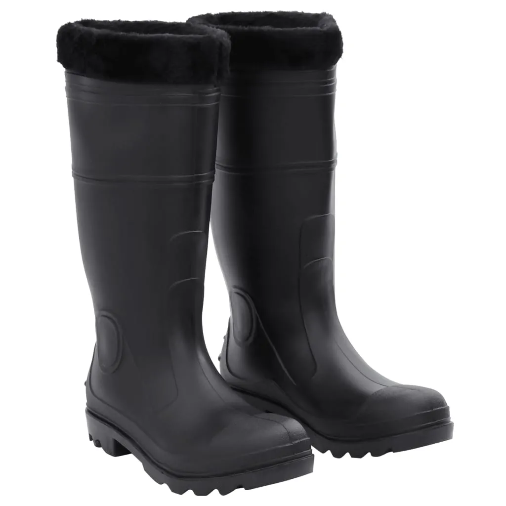 Rian Boots with Removable Socks Black Size 43 PVC