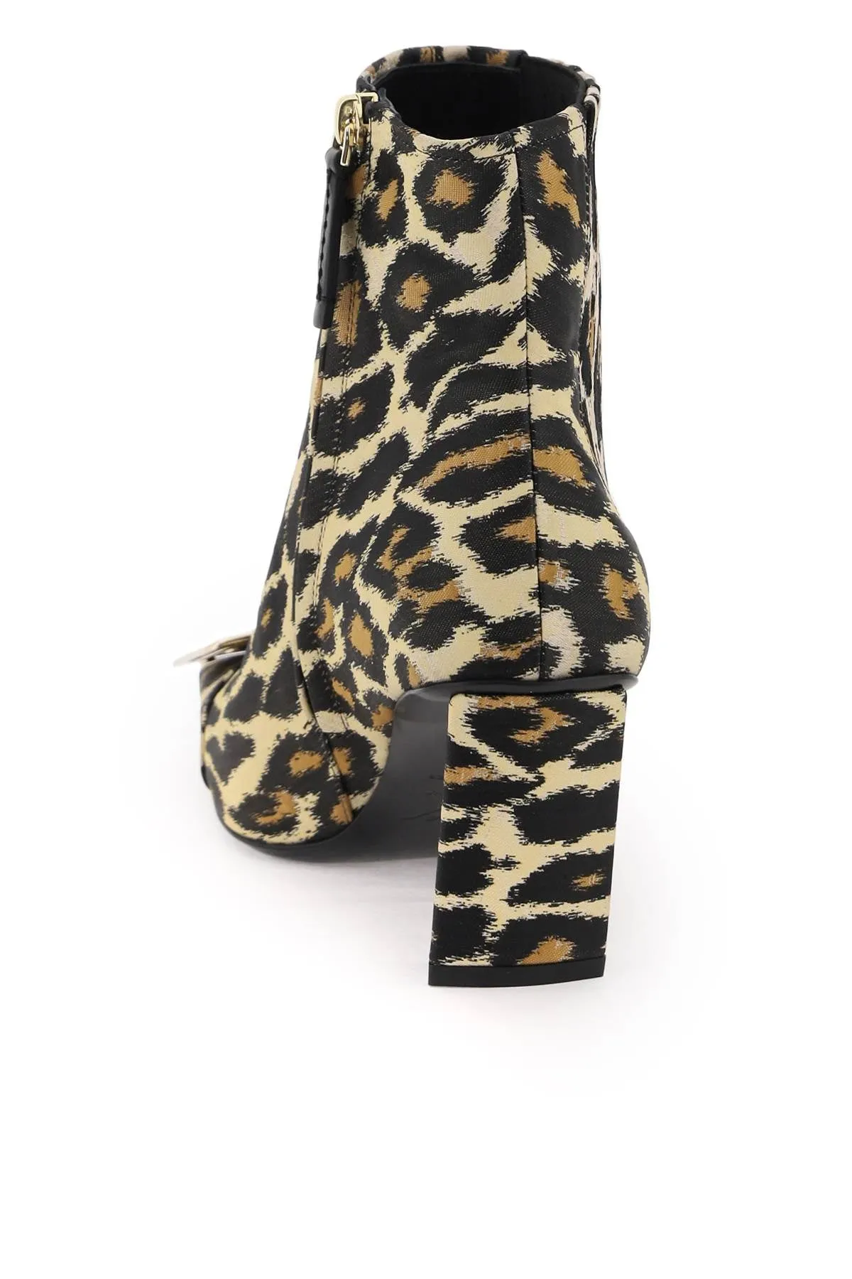 Roger vivier leopard jacquard 'belle vivier' chelsea boots