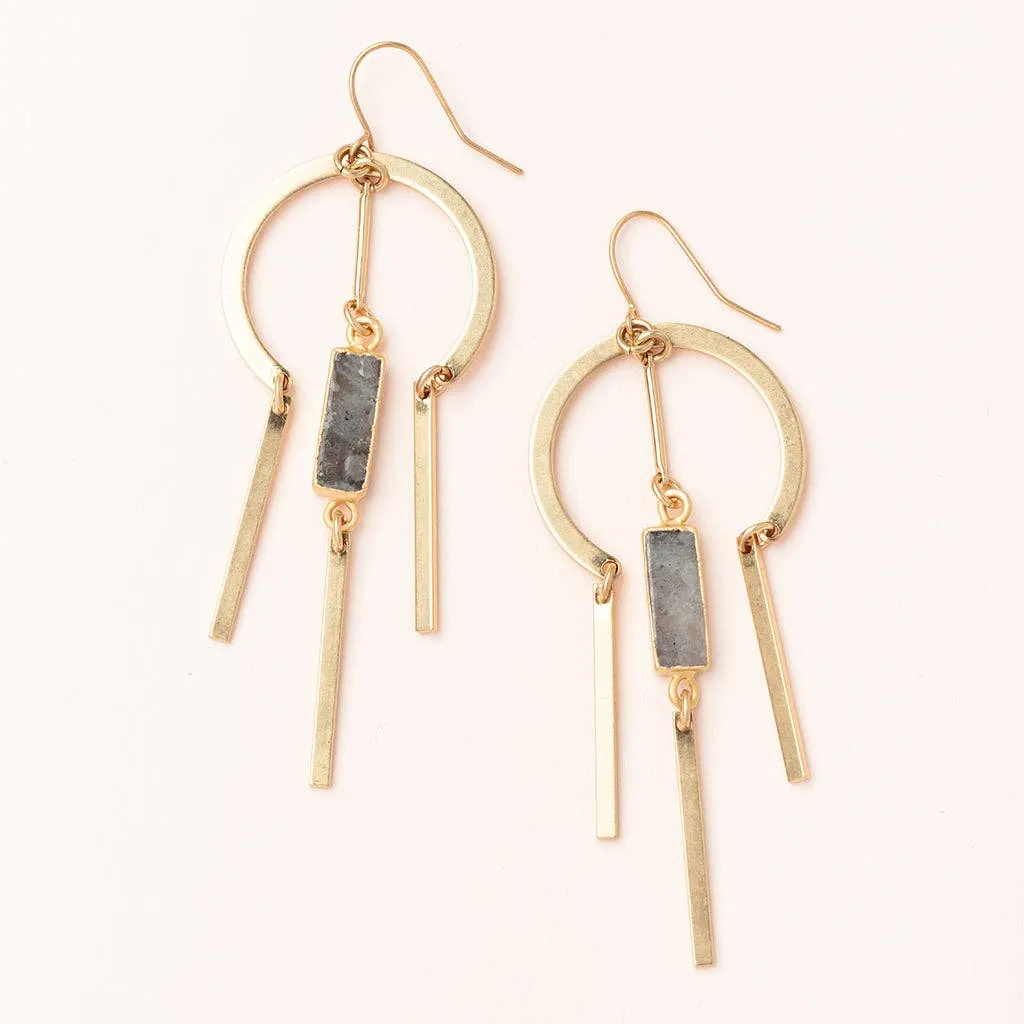 Scout Dream Stone Earring - Labradorite/Gold