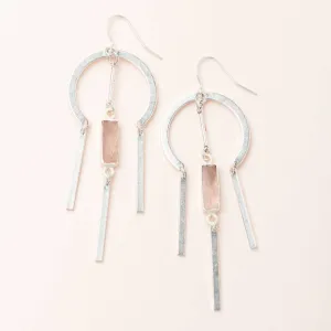 Scout Dream Stone Earring - Rose Quartz/Silver