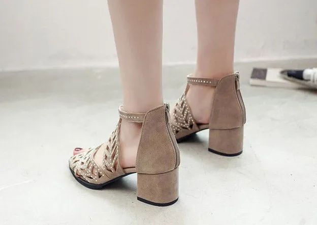 SH362 - Hollow Carved Style Women's Shoes