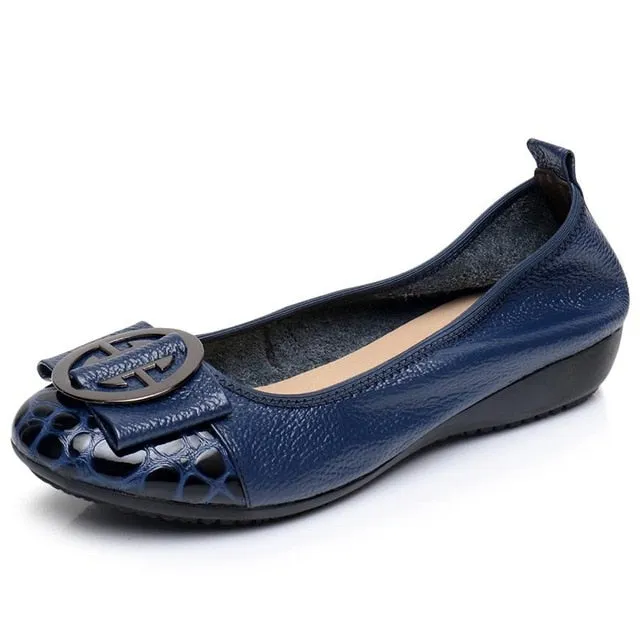 Special Offer Genuine Leather Women Ballet Flat Shoes