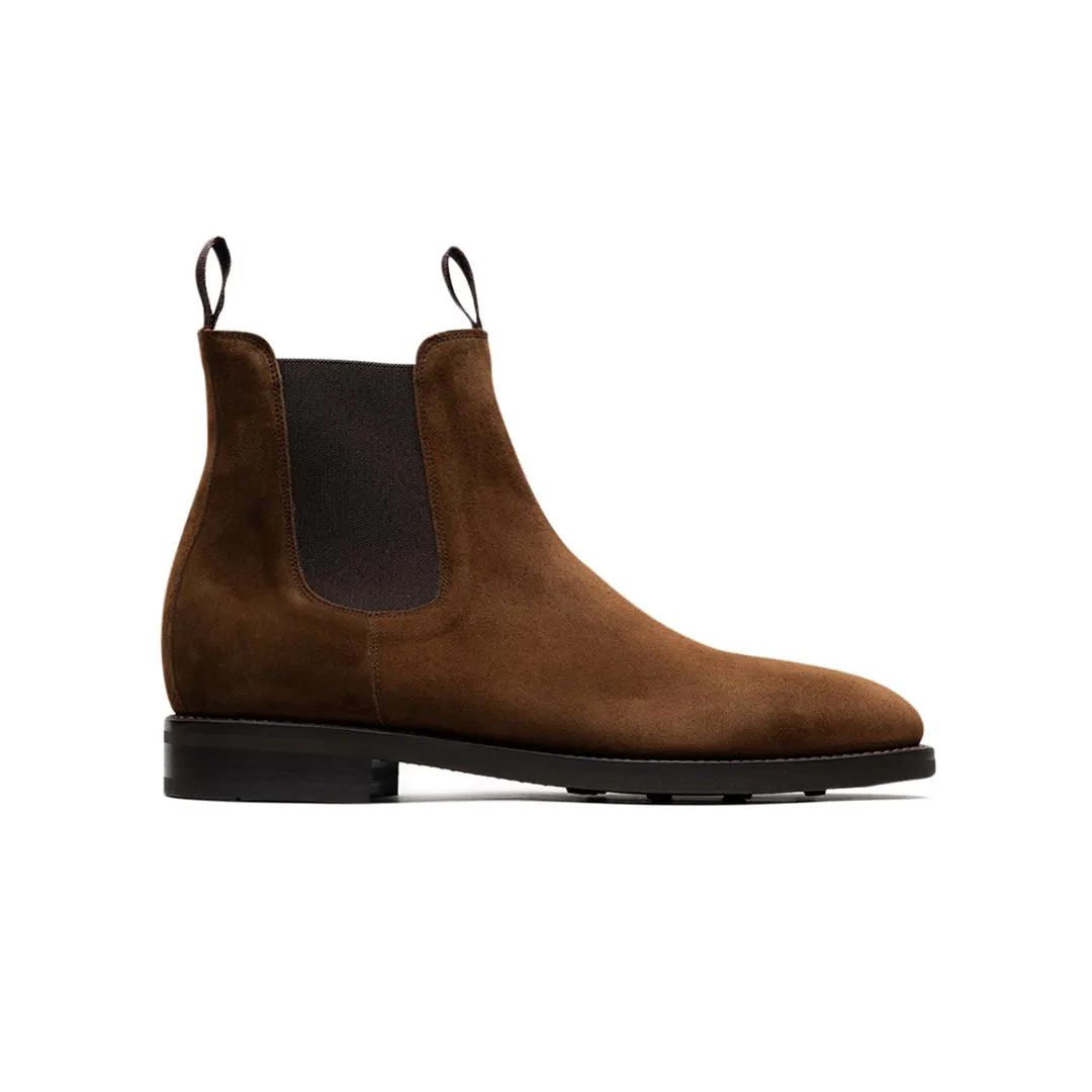 Suede chelsea boots- Tan