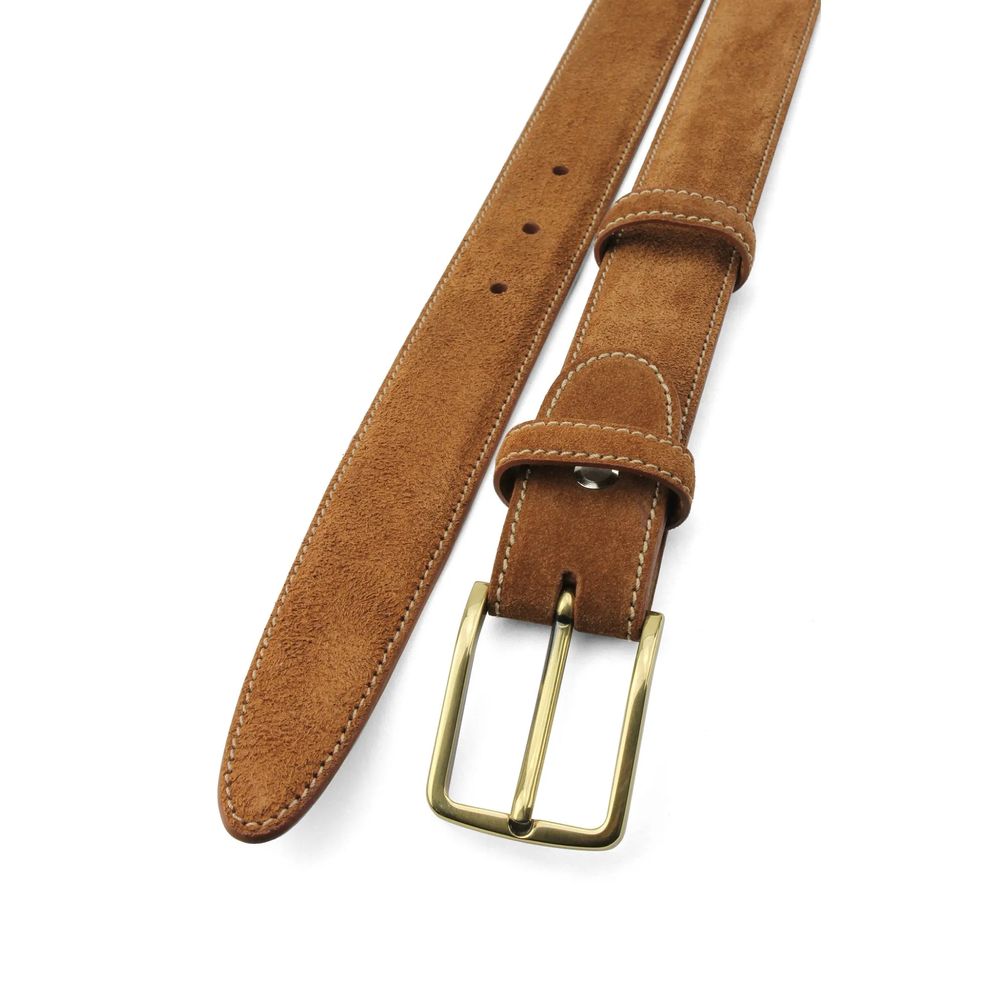 Tan Suede Narrow Belt