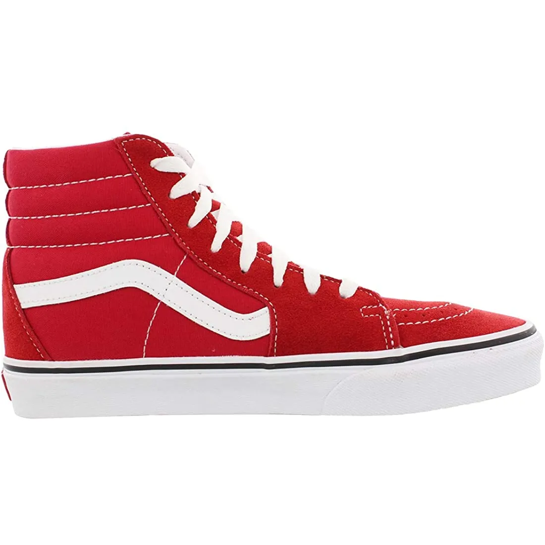 Vans Unisex Sk8 Hi Canvas Formula One Shoes - Red / White