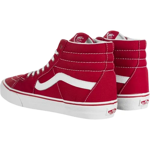 Vans Unisex Sk8 Hi Canvas Formula One Shoes - Red / White