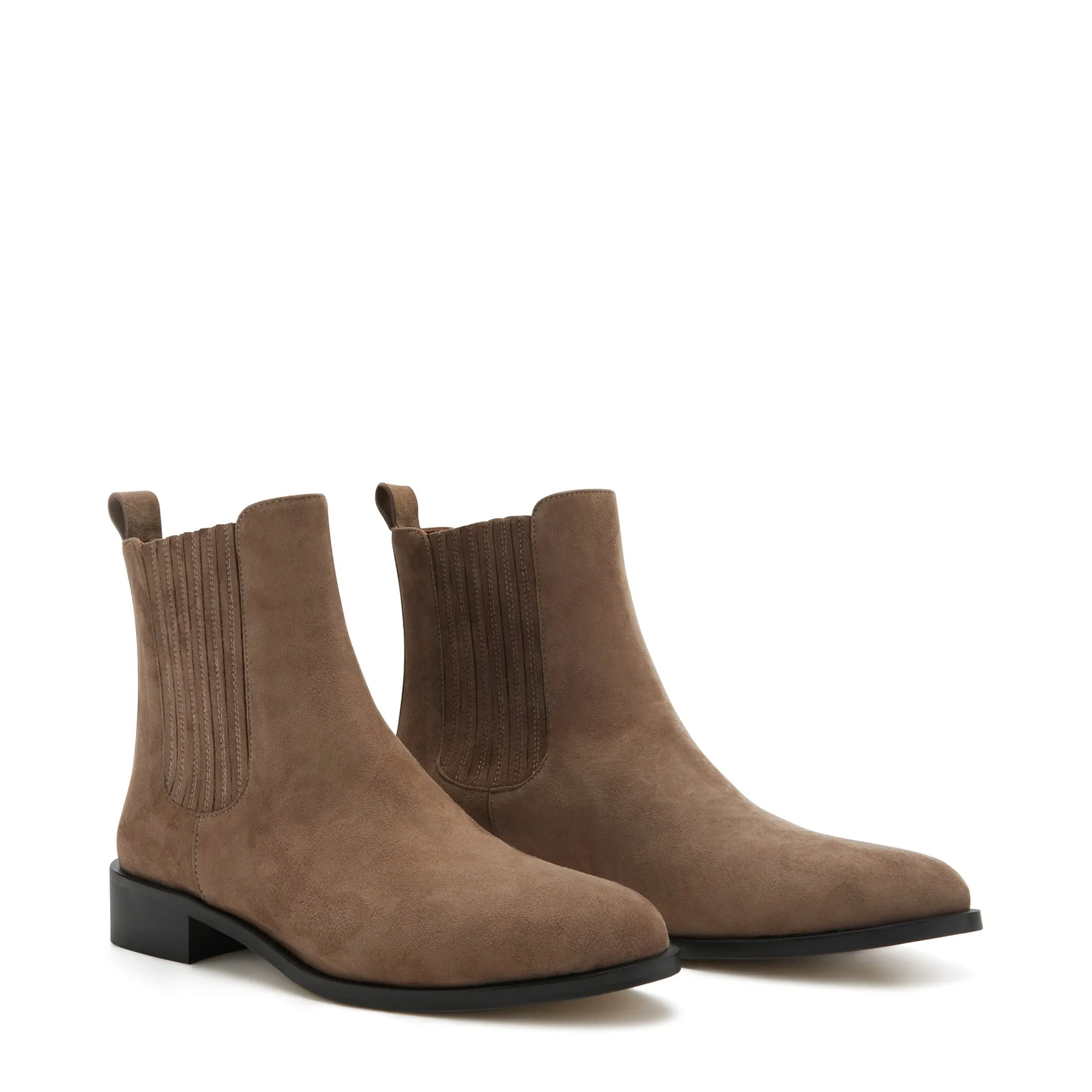 Vendôme Chey taupe suede chelsea boots