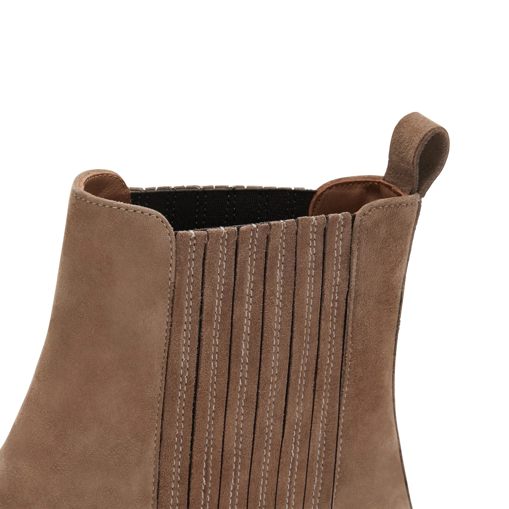 Vendôme Chey taupe suede chelsea boots