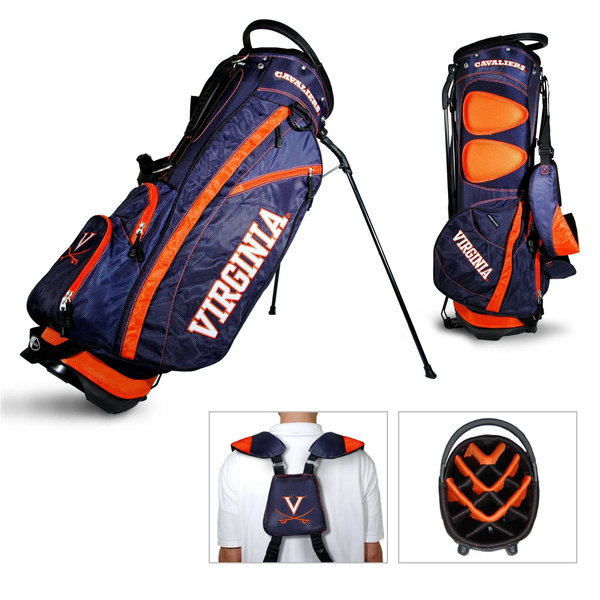 Virginia Cavaliers Team Golf Fairway Lightweight 14-Way Top Golf Club Stand Bag