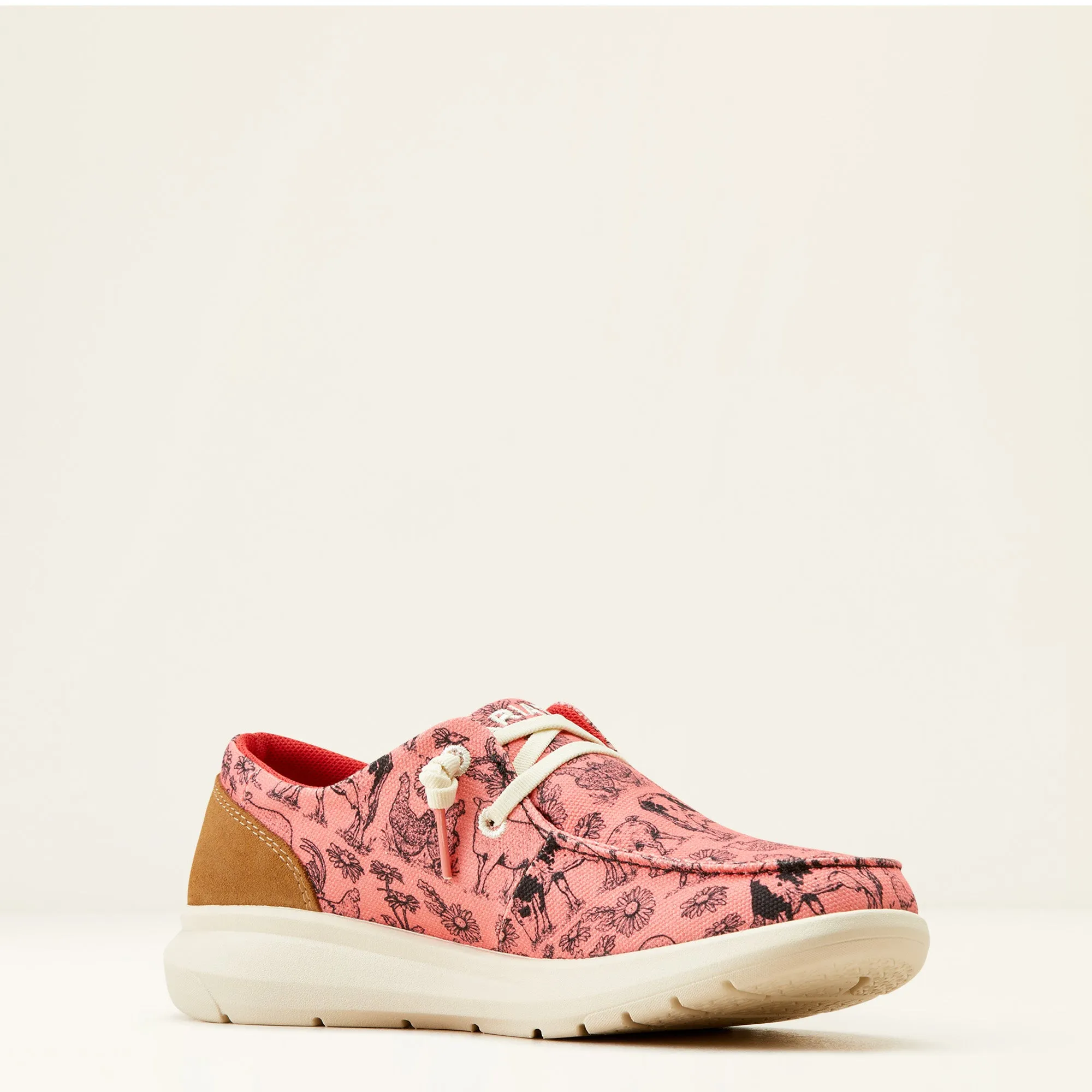 Women's Ariat Coral Livestock Print Hilo Round Toe Shoes